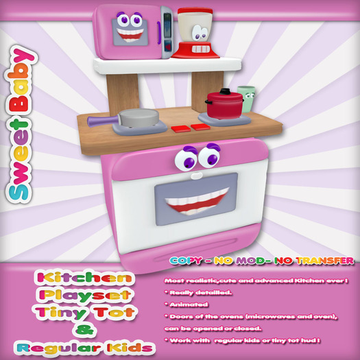 Sweet Baby - Kitchen PlaySet - Pink