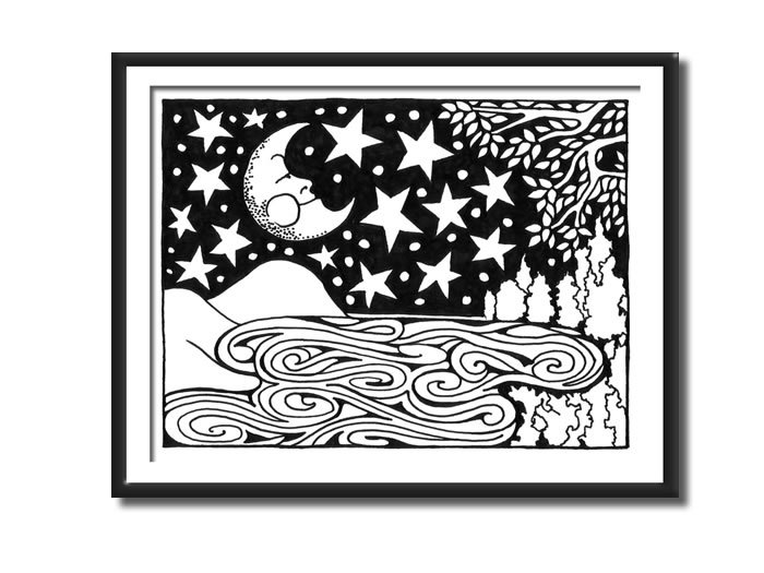 Original Art Starry Night