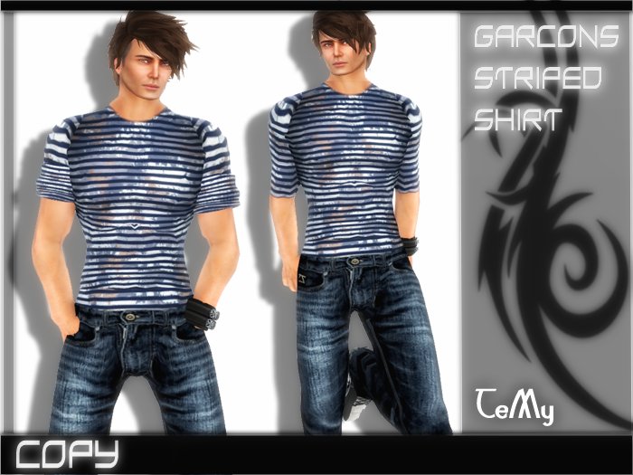 [TM] Garcons striped Shirt