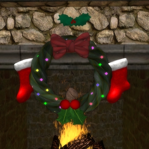 Christmas Wreath w/Holly
