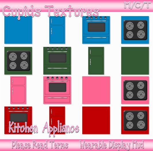 *CUPIDS* 20 Kitchen Appliance Textures