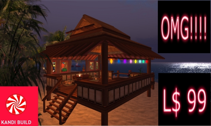 KANDI BUILD Tiki hut EEN V2  BOXED