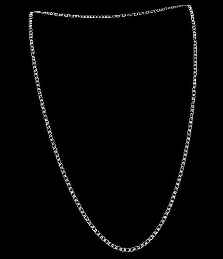 Long White Gold Necklace