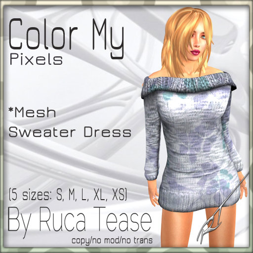 Mesh_Knitted Off Shoulder Sweater