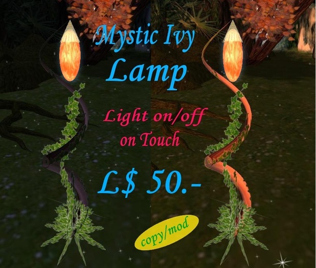 Mystic Ivy Lamp (red)