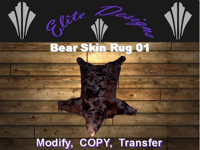 ~~ FULL PERM - Bear Skin Rug 01 ~~