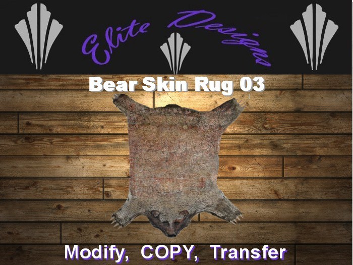 ~~ FULL PERM - Bear Skin Rug 03 ~~