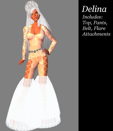 Delina Mod Sixties 60's Outfit in WHITE