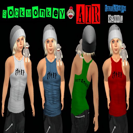 Off da Hook AIR Tanktop by SockMonkey - Fat Pack