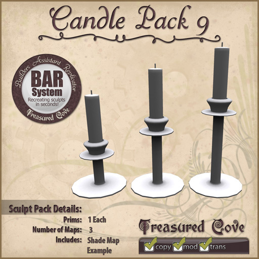 -TC- Candle Pack 9 Clearance Priced