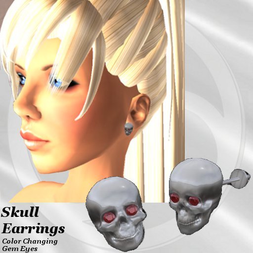 Skull Stud Earring Set (unisex)