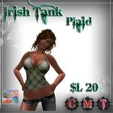 Irish Tank -plaid-