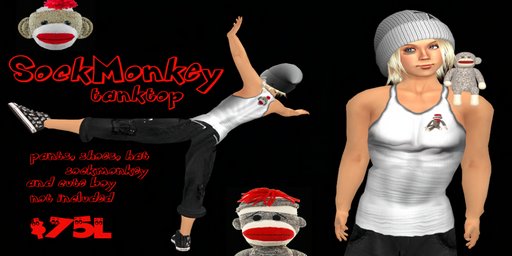 Off da Hook SockMonkey Tanktop by SockMonkey 