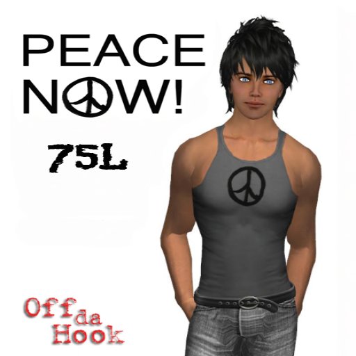 Off da Hook Peace Now! Tanktop - Black 