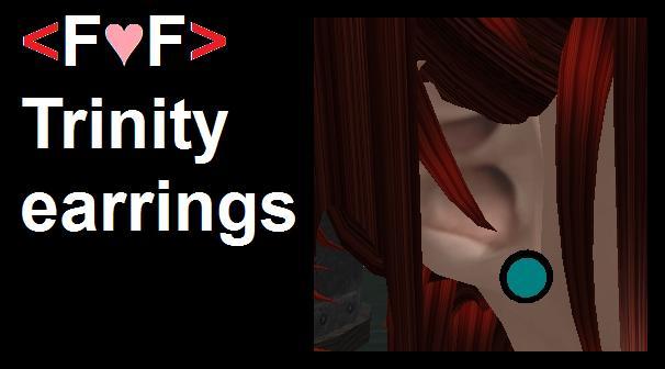 <F♥F> Trinity earrings [Unisex ♀♂⚥]
