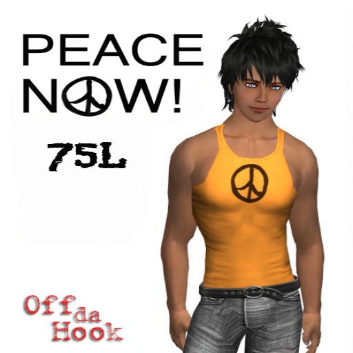 Off da Hook Peace Now! Tanktop - Orange