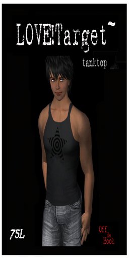 Off da Hook Love Target Tanktop - Black 