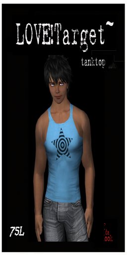 Off da Hook Love Target Tanktop - Blue