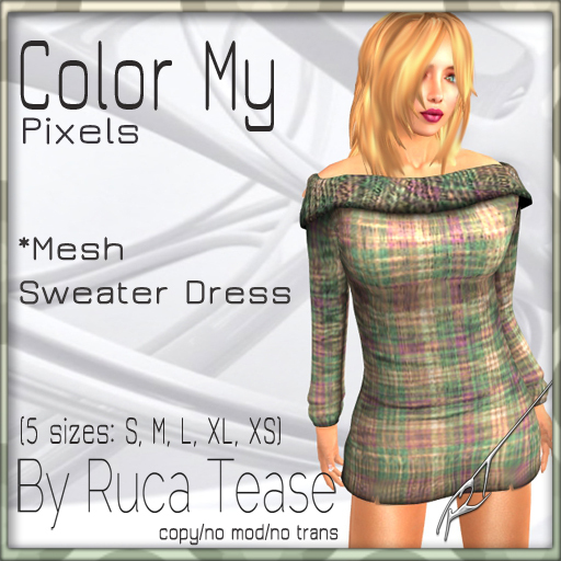 Mesh_Knitted Off Shoulder Sweater