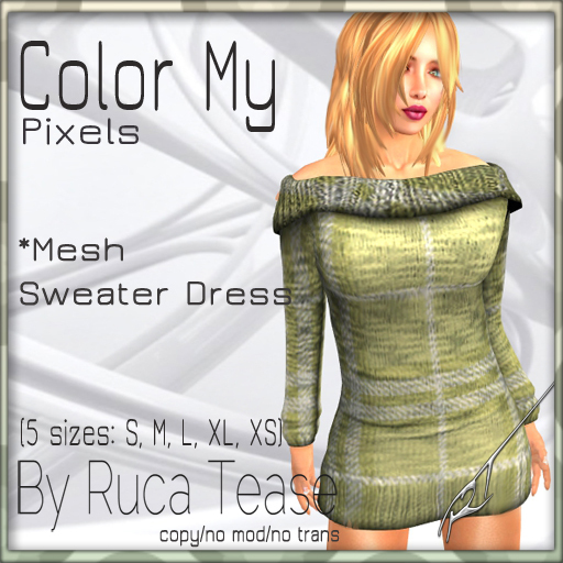 Mesh_Knitted Off Shoulder Sweater