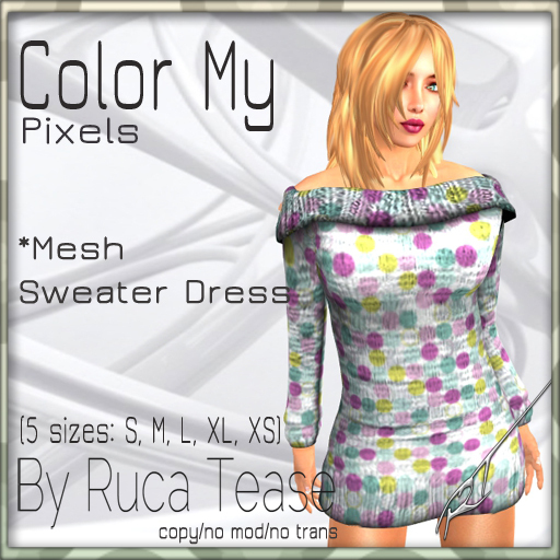 Mesh_Knitted Off Shoulder Sweater