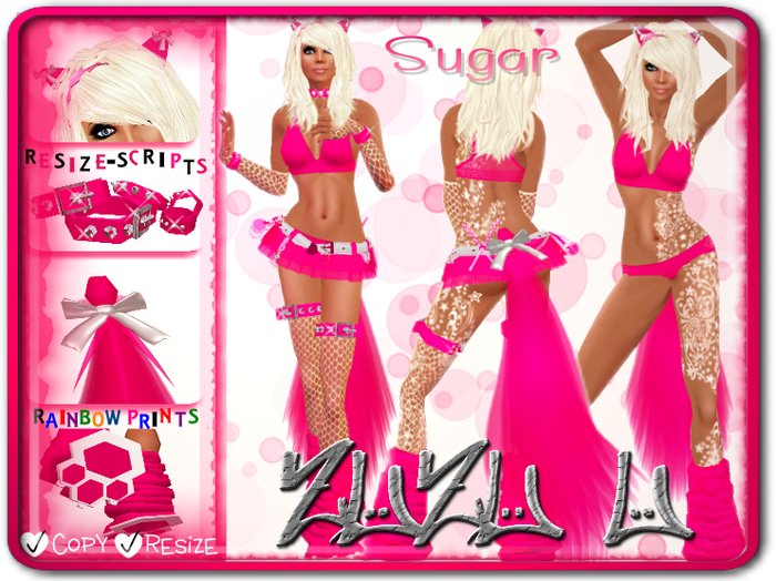 !...:::ZUZU~U::...! ~Sugar~ Pink Neko Outfit