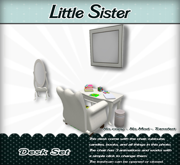 Little Sister - Little Princess - Desk Set