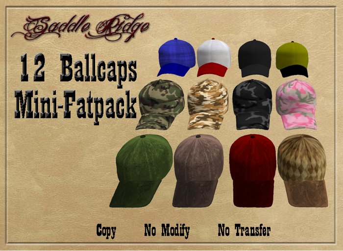SaddleRidge Ballcaps mini-fatpack