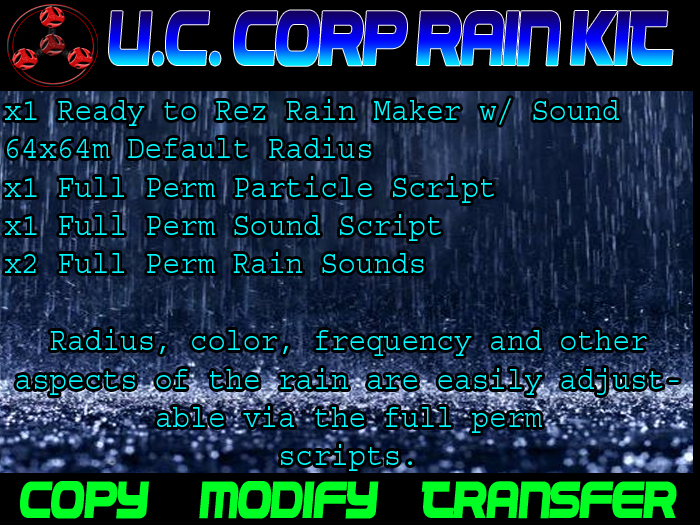Particle Rain  & Sound Builder/Maker Kit