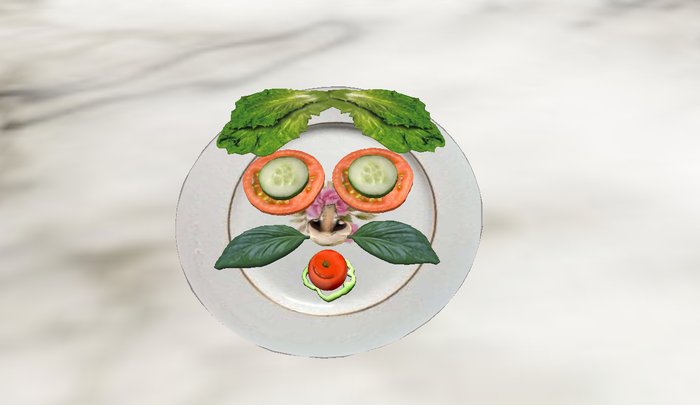 Kellye's Kitchen Freaky Face Salad