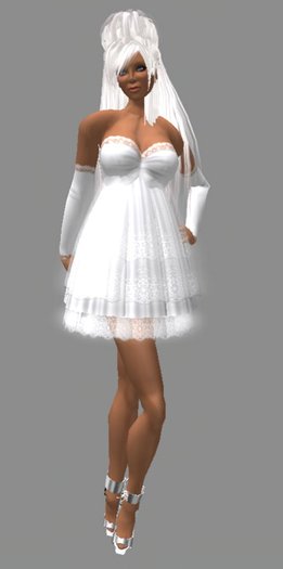 Lace Dress White