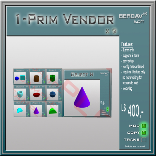 1 prim vendor 3x3 with new feature
