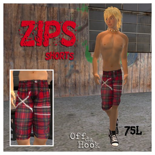 Off da Hook Zip Shorts