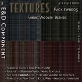 [FWB005] 10 Blended Wool Fabric Textures from E&D ENGINEERING