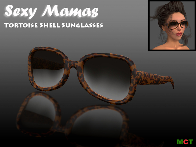 *Sexy Mamas* Tortoise Shell Sculpted Sunglasses