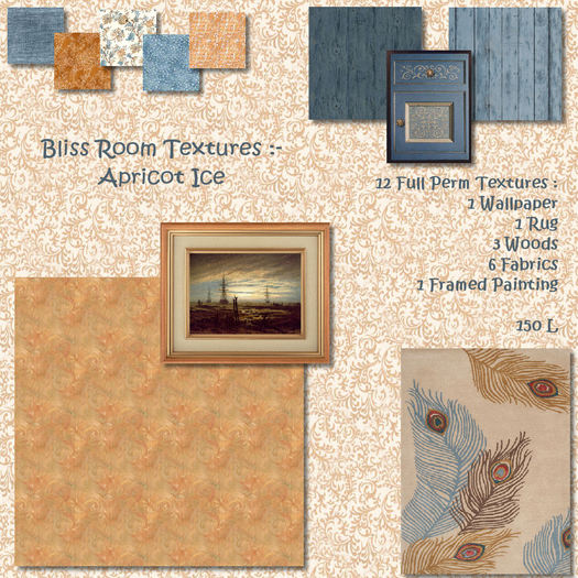 Bliss Room Textures - Apricot Ice Room Textures - Box