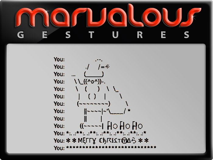 SANTA HO HO HO GESTURE
