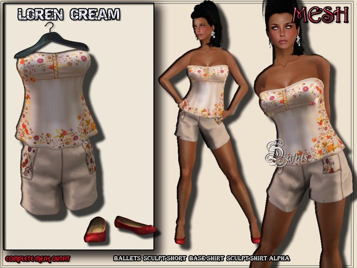 *DAFNIS  MESH LOREN CREAM