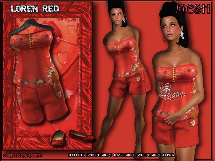*DAFNIS  MESH LOREN RED