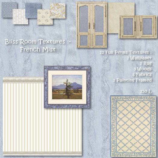 Bliss Room Textures -French Mist Room Textures - Box