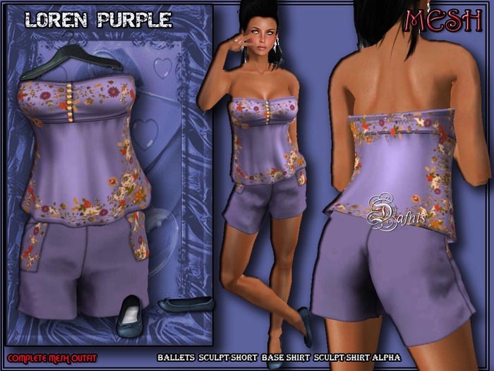 *DAFNIS  MESH LOREN PURPLE