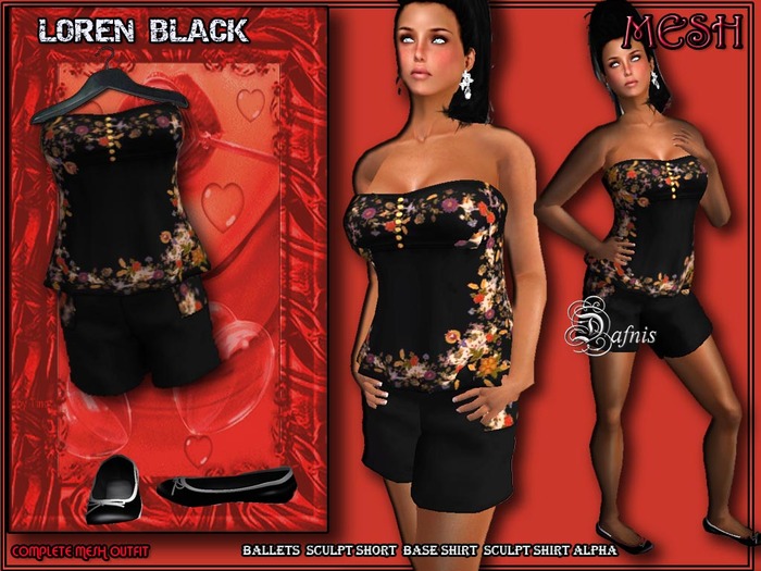 *DAFNIS  MESH LOREN BLACK PROMO