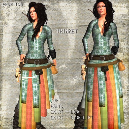 Trinket Mint Kilt Set by Eruption TagFantasy
