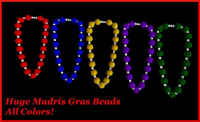 Mardis Gras Beads Huge