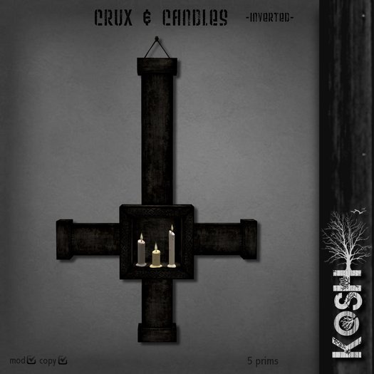 KOSH- CRUX & CANDLES -inverted-