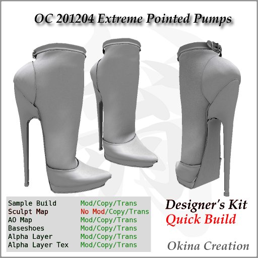 Designers kit OC 201204 Extreme Pointed Platform Pumps