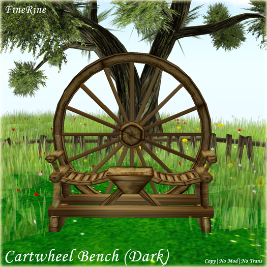 Cartwheel Bench (Dark) 