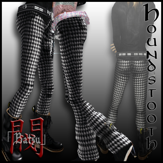 「Batsu閥」 Houndstooth Pants