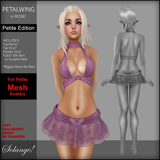 *Solange!* Petite Petalwing - ROSE