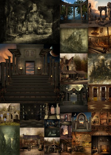 <JT>ANCIENT AND RUINED STUDIO BACKGROUNDS